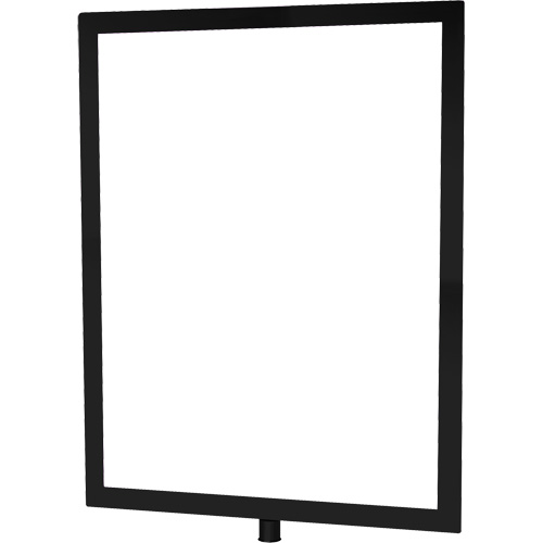 Porte-enseigne vertical robuste pour montant classique, Noir EastCoast Offshore Supplies