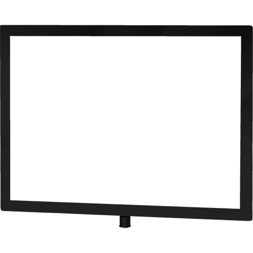 Heavy-Duty Horizontal Sign Holder for Classic Posts, Black EastCoast Offshore Supplies