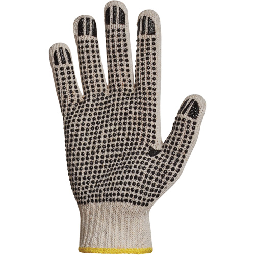 Sure Grip&reg; PVC Dotted String Knit Glove, Poly/Cotton, Single Sided, 7 Gauge, X-Small EastCoast Offshore Supplies