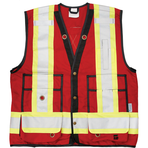 Open Road&reg; Surveyor Vest, Red, Large, Polyester EastCoast Offshore Supplies