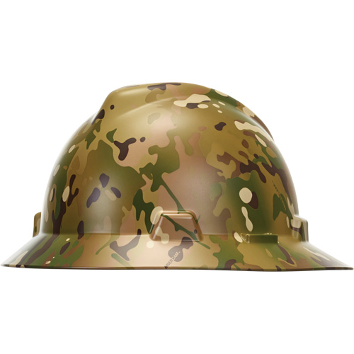 Casque de s&eacute;curit&eacute; &agrave; bordure compl&egrave;te Hydro Dip V-Gard, R&eacute;pond aux normes CSA type 1, Suspension Rochet, Non ventil&eacute; EastCoast Offshore Supplies