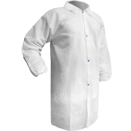Care Lab Coat, Polypropylene, White, Small EastCoast Offshore Supplies