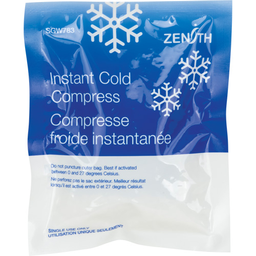 Compresse instantan&eacute;e, Froid, Utilisation unique, 5" x 6" EastCoast Offshore Supplies