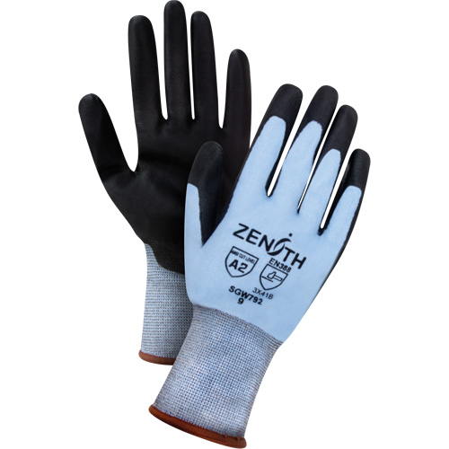 Gants r&eacute;sistants &agrave; la coupe &agrave; dext&eacute;rit&eacute; ultime, Taille Moyen, Calibre 18, Rev&ecirc;tement Polyur&eacute;thane, Enveloppe en PEHP, ASTM ANSI niveau A2/EN 388 niveau B EastCoast Offshore Supplies