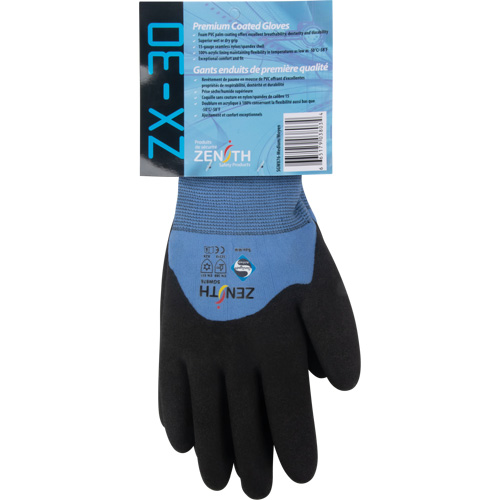 ZX-30° Premium Coated Gloves, Large, Foam PVC Coating, 15 Gauge, Nylon Shell EastCoast Offshore Supplies