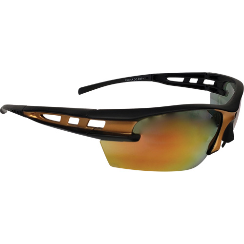 Lunettes de s&eacute;curit&eacute; Mango, Lentille Miroir orange, R&eacute;pond ou surpasse la norme CSA Z94.3 EastCoast Offshore Supplies