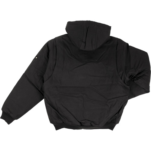 Hooded Duck Bomber Jacket, Men's, Small, Black EastCoast Offshore Supplies