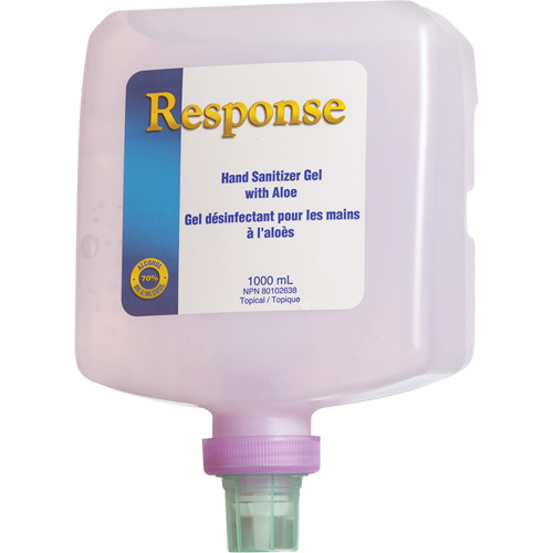 Gel d&eacute;sinfectant pour les mains &agrave; l'alo&egrave;s Response, 1000 ml, Bouteille &agrave; pompe, 70 % alcool EastCoast Offshore Supplies