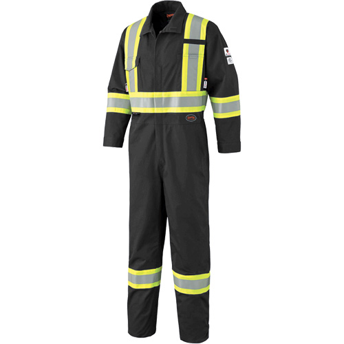 7702BK FR-Tech&reg; 88/12 FR Arc Rated Coveralls, Size 36, Black, 9.7 cal/cm² EastCoast Offshore Supplies