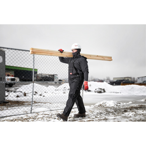 GridIron Short Length Zip-To-Thigh Bib Overall, Men's, 2X-Large, Black EastCoast Offshore Supplies