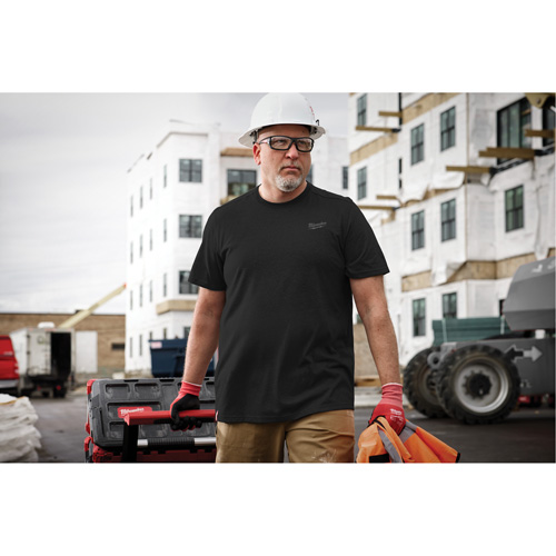 Hybrid Work Tee Shirt, Men's, Small, Black EastCoast Offshore Supplies