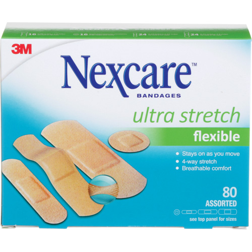 Nexcare Ultra Stretch Bandages, Assorted, Plastic, Non-Sterile EastCoast Offshore Supplies