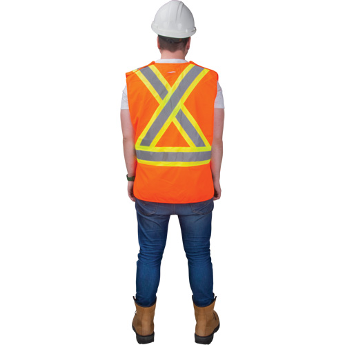 CSA-Compliant High-Visibility Surveyor Vest, High Visibility Orange, Medium, Polyester EastCoast Offshore Supplies