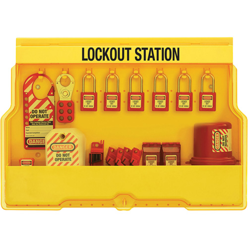Premier Electrical Lockout Station, Thermoplastic Padlocks, 16 Padlock Capacity, Padlocks Included EastCoast Offshore Supplies