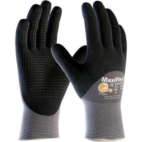 Gants compatibles avec les &eacute;crans tactiles ATG MaxiFlex Endurance, Grand, R&ecirc;vetement Nitrile, Calibre 15, Enveloppe en Nylon EastCoast Offshore Supplies