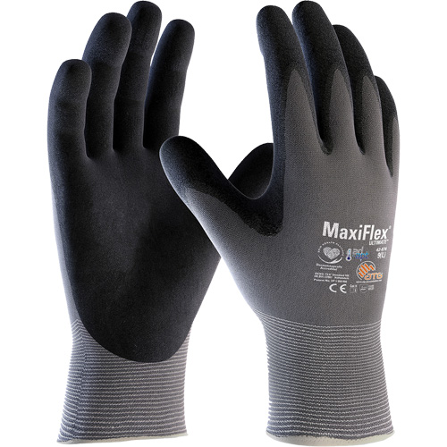 ATG MaxiFlex&reg; Ultimate AD-APT Touchscreen Compatible Gloves, X-Small, Nitrile Coating, 15 Gauge, Nylon/Elastane Shell EastCoast Offshore Supplies