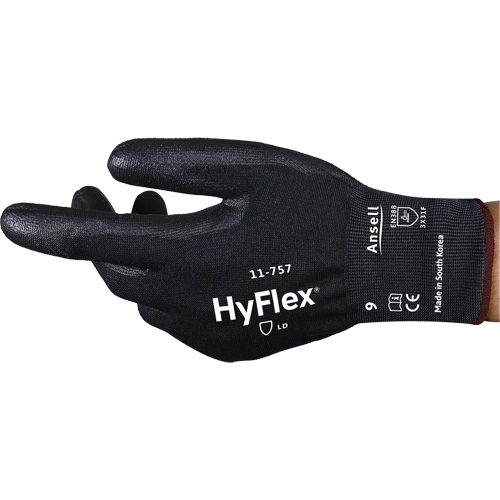 HyFlex&reg; 11-757 Cut-Resistant Gloves, Size 6, 18 Gauge, Polyurethane Coated, Intercept Shell, ASTM ANSI Level A7/EN 388 Level F EastCoast Offshore Supplies