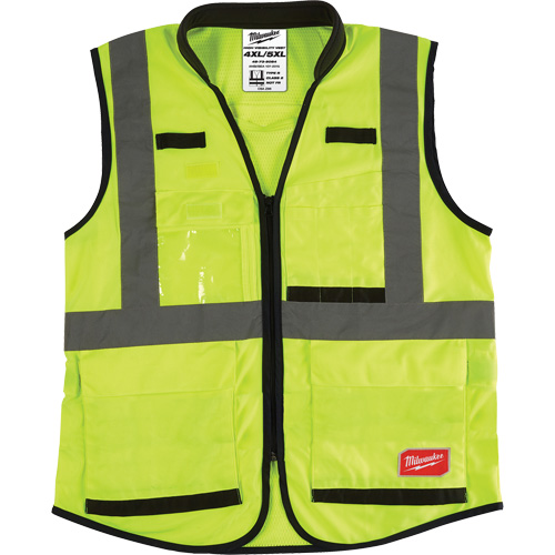 Veste de s&eacute;curit&eacute; haute performance, Jaune lime haute visibilit&eacute;, Grand/T-Grand EastCoast Offshore Supplies
