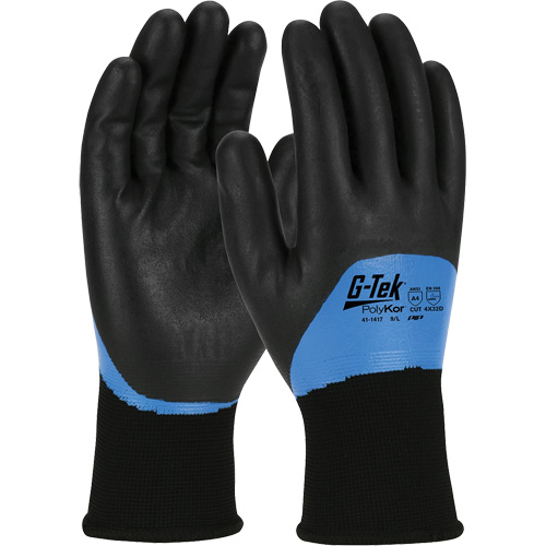 Gants isol&eacute;s r&eacute;sistants aux coupures G-Tek PolyKor, Taille Petit, Calibre 15, Rev&ecirc;tement Nitrile, Enveloppe en Fil technique, ANSI/ISEA 105 niveau 4 EastCoast Offshore Supplies