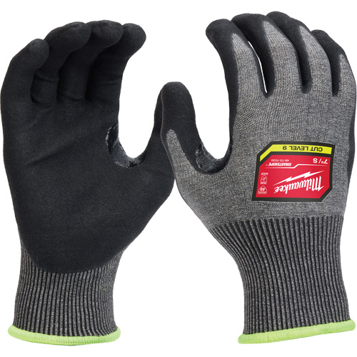 Gants enduits par trempage &agrave; dext&eacute;rit&eacute; &eacute;lev&eacute;e, Taille Petit, Calibre 18, Rev&ecirc;tement Nitrile, Enveloppe en Nylon/Poly&eacute;thyl&egrave;ne/Tungst&egrave;ne, ASTM ANSI niveau A9/EN 388 niveau F EastCoast Offshore Supplies