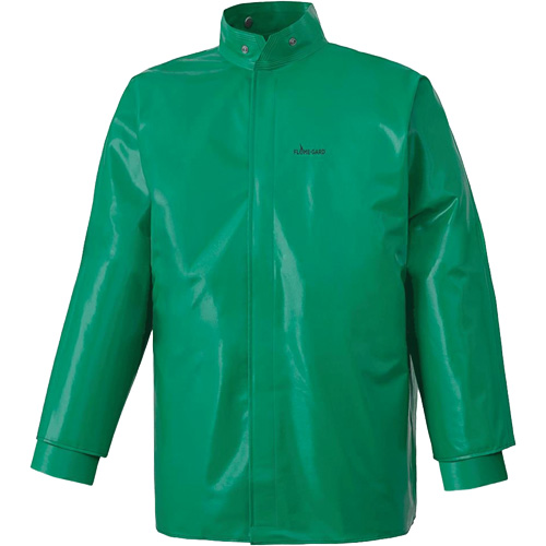 J43 380 Manteau CA-43 ignifuge et r&eacute;sistant aux produits chimiques et aux acides, Petit, Vert EastCoast Offshore Supplies
