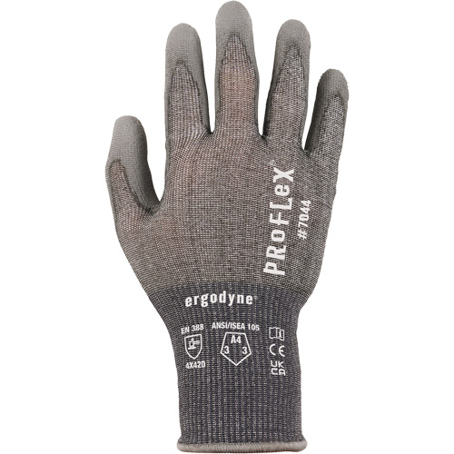 Gants r&eacute;sistant &agrave; la coupe Proflex 7025, Taille Petit, Calibre 18, Rev&ecirc;tement Polyur&eacute;thane, Enveloppe en Nylon/PEHP/Spandex, ASTM ANSI niveau A2/EN 388 niveau B EastCoast Offshore Supplies