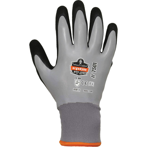ProFlex 7501 Coated Waterproof Winter Work Gloves, Small, Nitrile/Latex Coating, 10/15 Gauge, Polyester Shell EastCoast Offshore Supplies