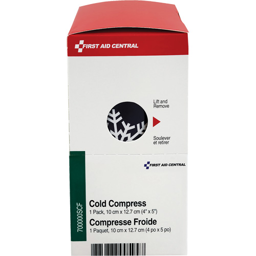 SmartCompliance&reg; Refill Instant Compress, Cold, Single Use, 4" x 5" EastCoast Offshore Supplies