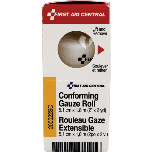 Recharge de bandage en gaze &eacute;tirable et conforme SmartCompliance, Rouleau, 6' lo x 2" la, St&eacute;rile, Dispositif m&eacute;dical Classe 1 EastCoast Offshore Supplies