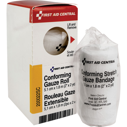 Recharge de bandage en gaze &eacute;tirable et conforme SmartCompliance, Rouleau, 6' lo x 2" la, St&eacute;rile, Dispositif m&eacute;dical Classe 1 EastCoast Offshore Supplies