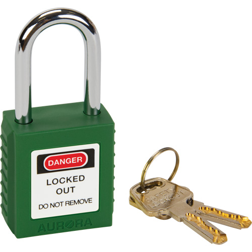 Lock for Lockouts, Safety Padlock, Keyed Different, Thermoplastic, 1-1/2" Width EastCoast Offshore Supplies