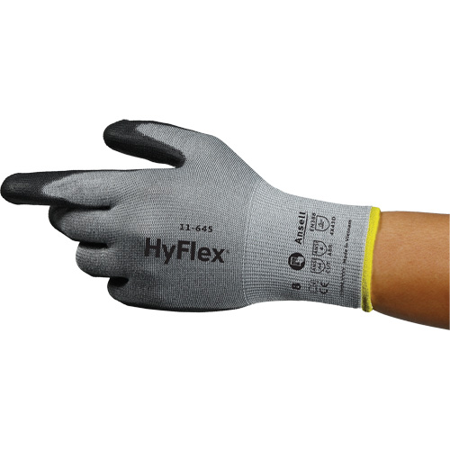 Gants anti-coupures HyFlex 11-645, Taille 5, Calibre 13, Rev&ecirc;tement Polyur&eacute;thane, Enveloppe en Intercept, ASTM ANSI niveau A4/EN 388 niveau D EastCoast Offshore Supplies