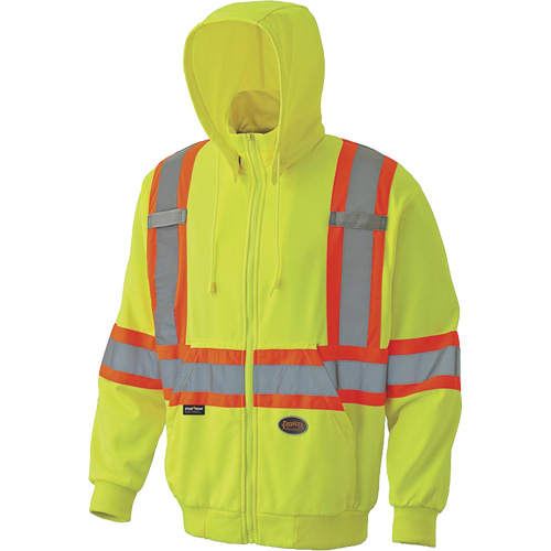 6941 Zip Style Hoodie, X-Large, High Visibility Yellow EastCoast Offshore Supplies