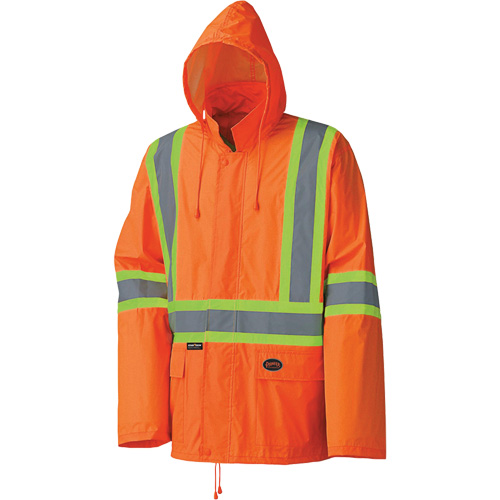 5598 Lightweight Waterproof Rain Suit, Polyester/PVC, Small, High Visibility Orange EastCoast Offshore Supplies