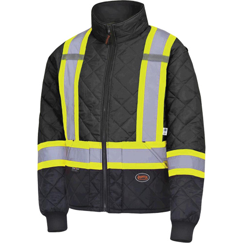 5017 Quilted Freezer Jacket, Polyester, Black, X-Small EastCoast Offshore Supplies