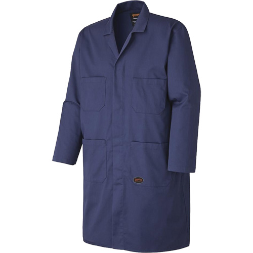 512 Shop Coat, Poly-Cotton, Small, Navy Blue EastCoast Offshore Supplies