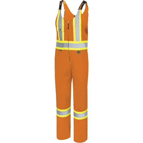 6617T Salopettes, Polyester, 40, Orange haute visibilit&eacute; EastCoast Offshore Supplies