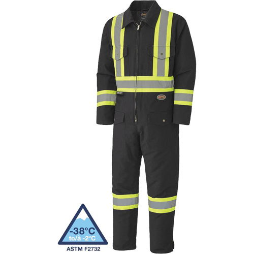 5539BKA Quilted Duck Coveralls, Small, Black EastCoast Offshore Supplies
