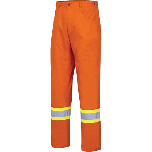 4461 Pantalon de s&eacute;curit&eacute; ultrafrais, Coton, 30, Orange haute visibilit&eacute; EastCoast Offshore Supplies