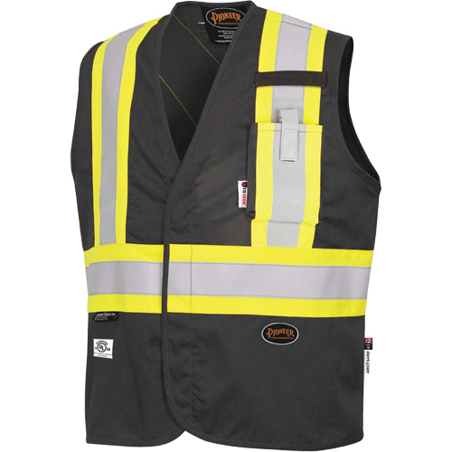 7729 FR-Tech&reg; Flame-Resistant Arc Safety Vest, Small, Black, 10 cal/cm² EastCoast Offshore Supplies