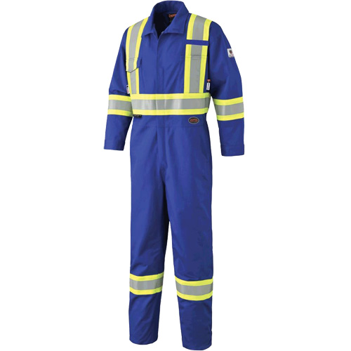 7706 FR-Tech&reg; Flame-Resistant Coverall with Leg Zippers, Size 36, Royal Blue, 9.7 cal/cm² EastCoast Offshore Supplies