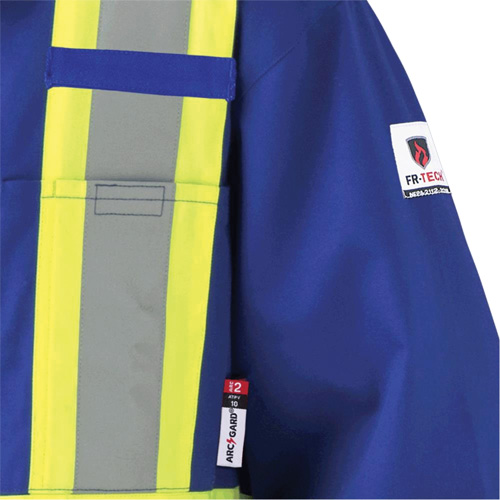 7706 FR-Tech&reg; Flame-Resistant Coverall with Leg Zippers, Size 36, Royal Blue, 9.7 cal/cm² EastCoast Offshore Supplies