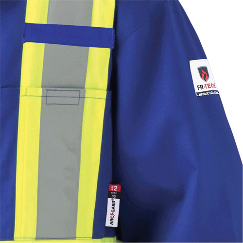 7706T FR-Tech&reg; Flame-Resistant Coverall with Leg Zippers, Size 40 (Tall), Royal Blue, 9.7 cal/cm² EastCoast Offshore Supplies