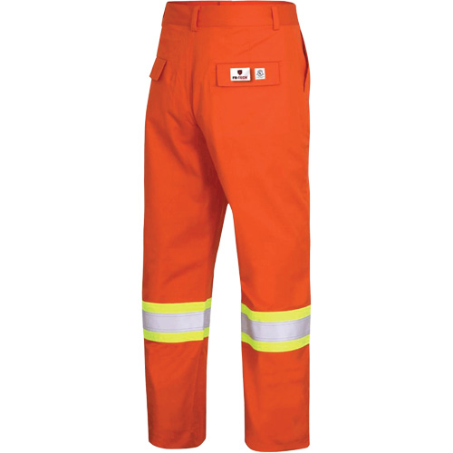 7763 Pantalon de s&eacute;curit&eacute; haute visibilit&eacute; r&eacute;sistant aux arcs &eacute;lectriques FR-Tech 88/12, 34, x 34, Orange haute visibilit&eacute;, 9,7 cal/cm² EastCoast Offshore Supplies