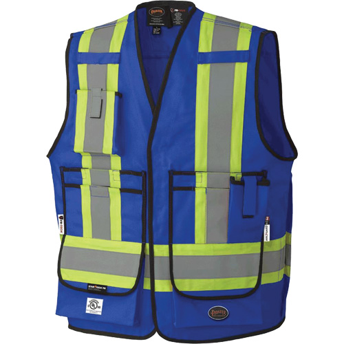 7733 Veste d'arpenteur ignifuge et r&eacute;sistant aux arcs &eacute;lectriques FR-Tech, Petit, Bleu royal, 9,7 cal/cm² EastCoast Offshore Supplies
