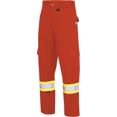 7765 Pantalon cargo de s&eacute;curit&eacute; haute visibilit&eacute; r&eacute;sistant aux arcs &eacute;lectriques FR-Tech 88/12, 32, x 34, Orange haute visibilit&eacute;, 10 cal/cm² EastCoast Offshore Supplies