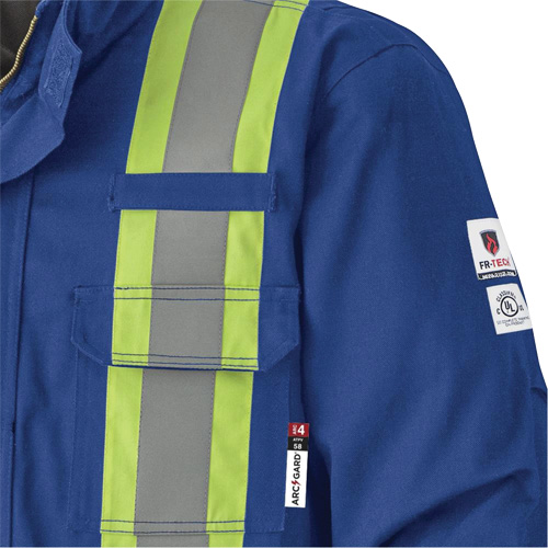 5523 Manteau de s&eacute;curit&eacute; ignifuge, Petit, Bleu royal, 58 cal/cm² EastCoast Offshore Supplies