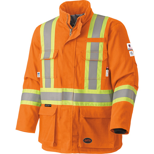 5533 Flame-Resistant Safety Parka, Small, High Visibility Orange, 58 cal/cm² EastCoast Offshore Supplies