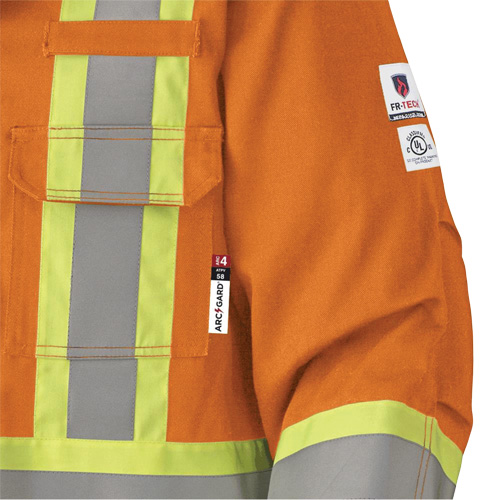 5533 Flame-Resistant Safety Parka, Small, High Visibility Orange, 58 cal/cm² EastCoast Offshore Supplies