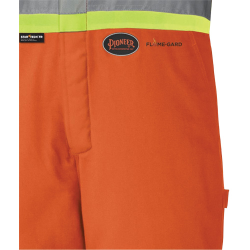 5534A Flame-Resistant Quilted Safety Overalls, Small, Orange EastCoast Offshore Supplies
